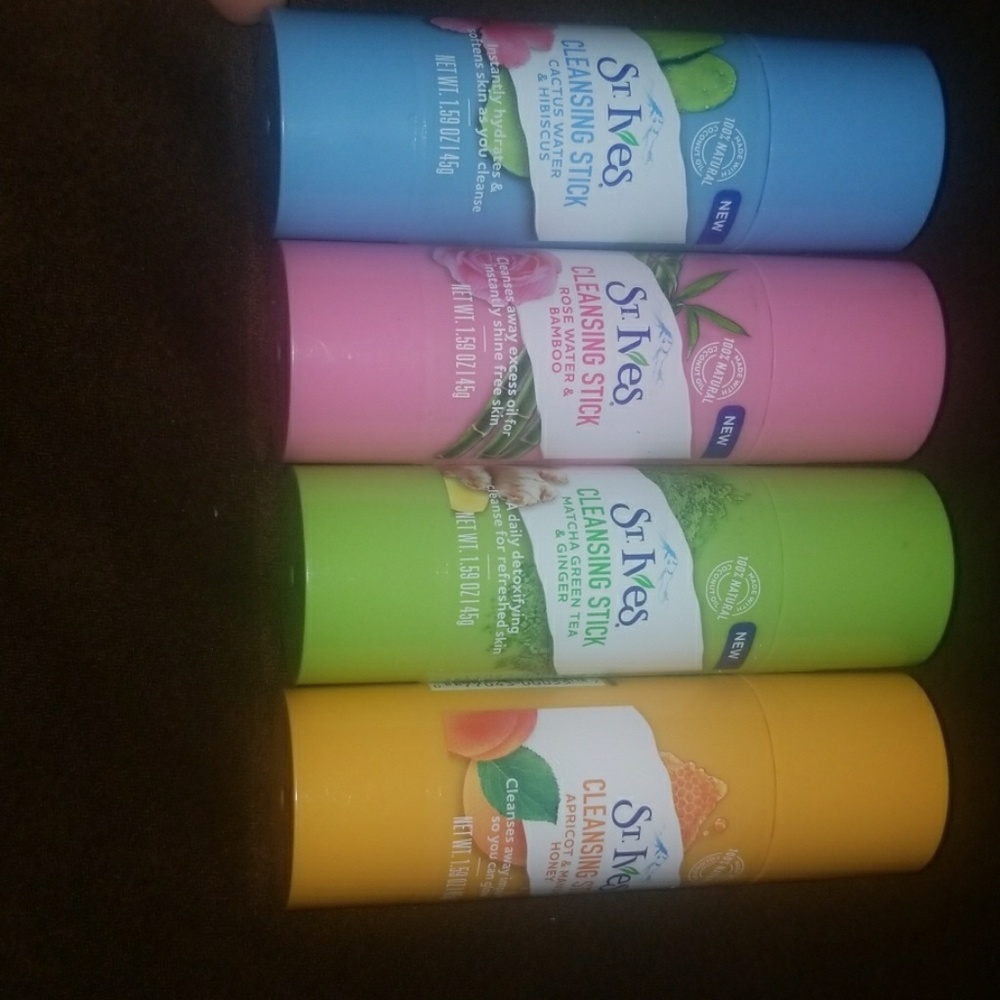 Lot of 4 St. Ives Cleansing Sticks